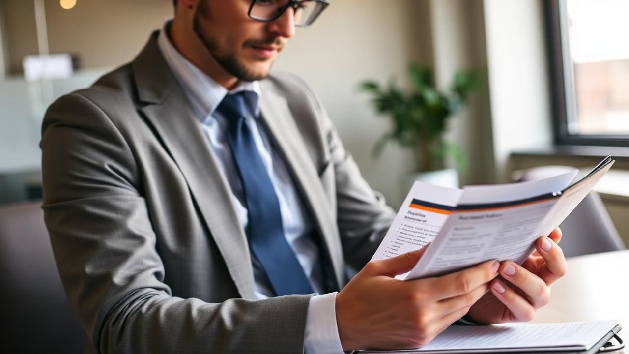 A corporate HR professional reviewing a candidate background check report with an education verification section highlighted.
